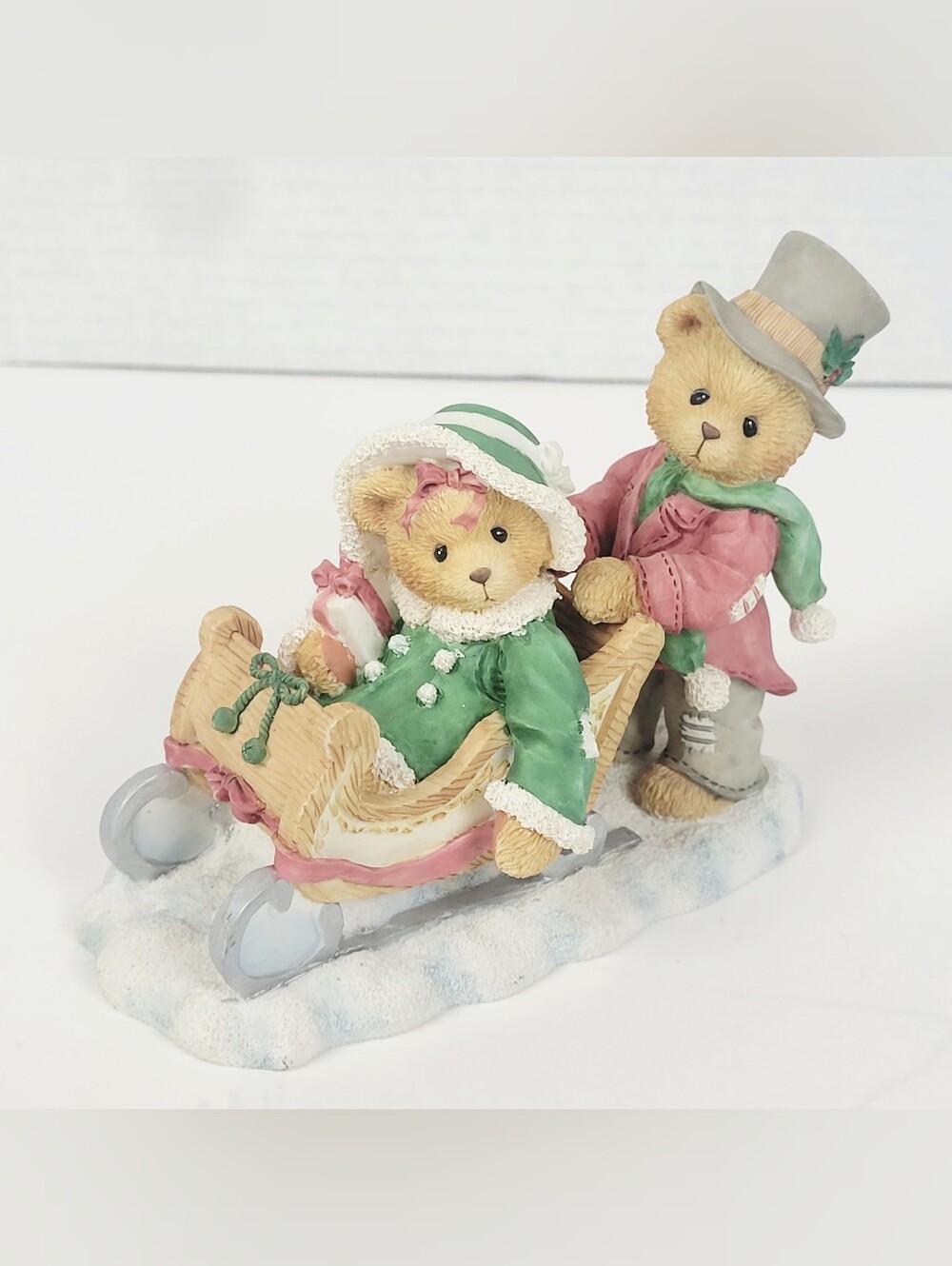 Cherished Teddies~1996 Fall Exclusive Lindsey & Lyndon~Walking Winter Wonderland